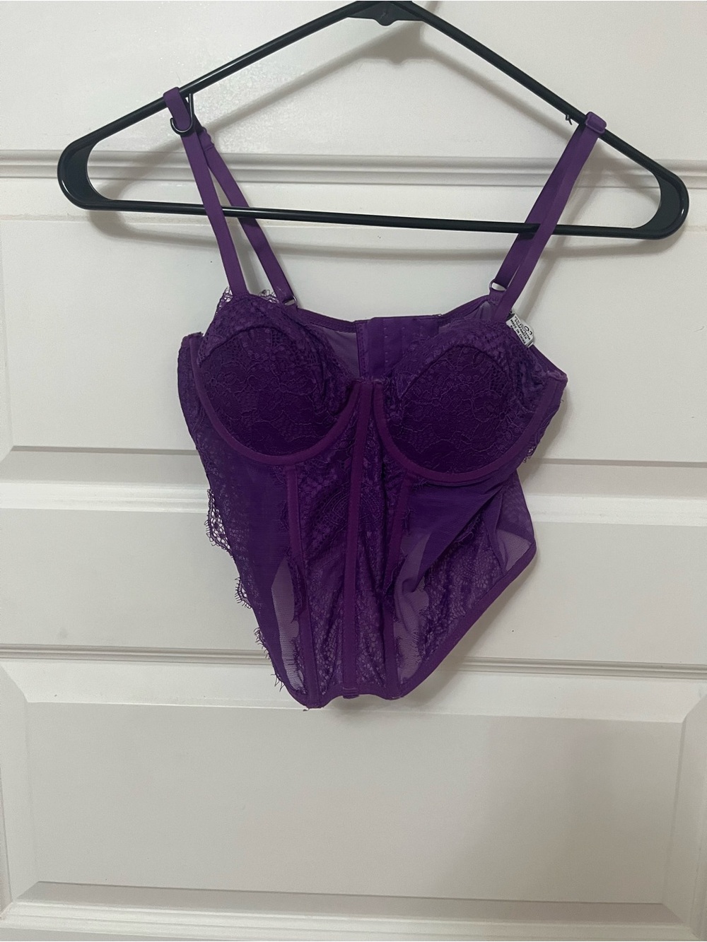 Rue21 Purple Lace Bustier Bodysuit
